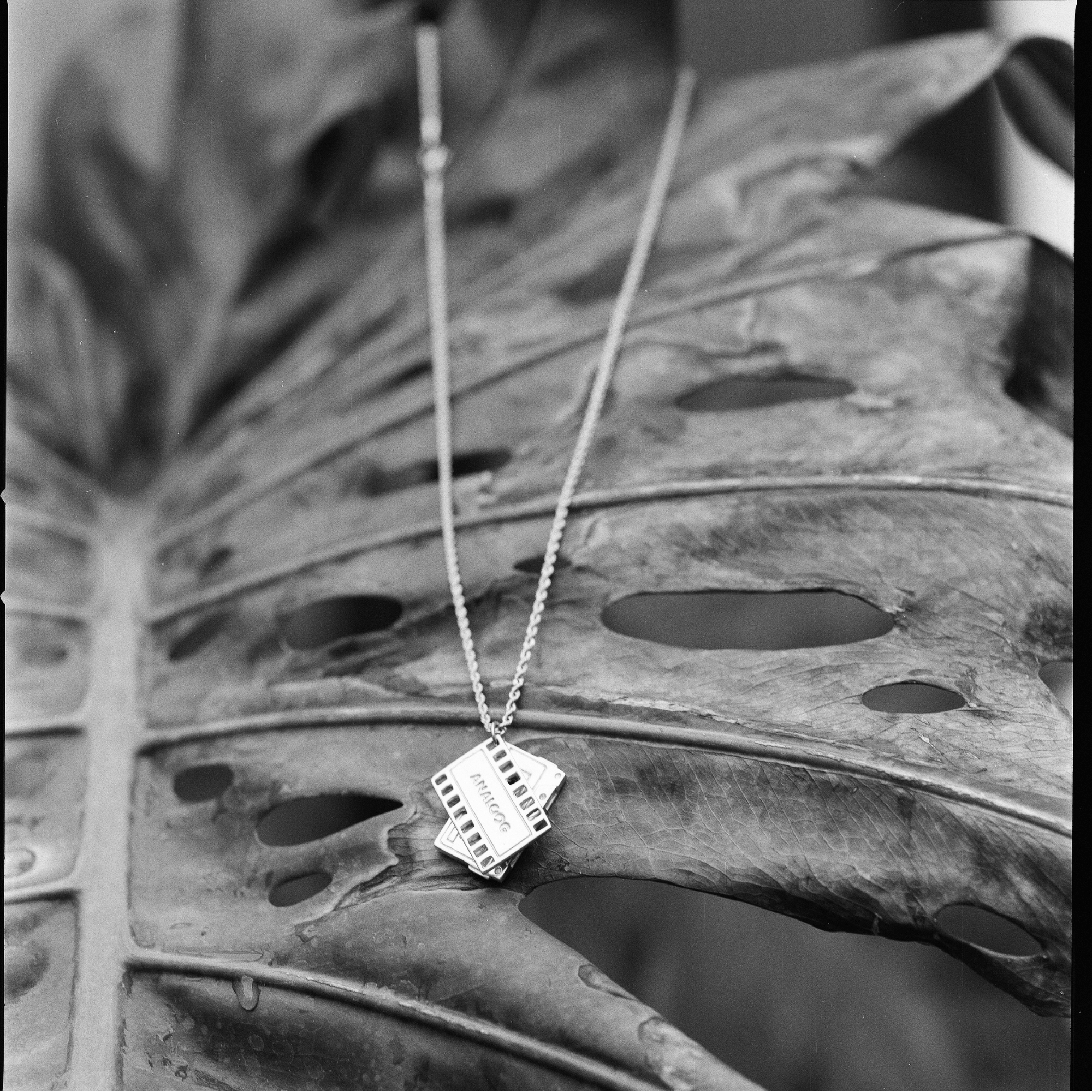 cassette & film pendant necklace