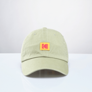 relaxed fit square logo ball cap green