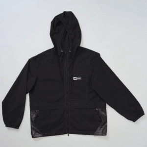 scenery color block jacket black
