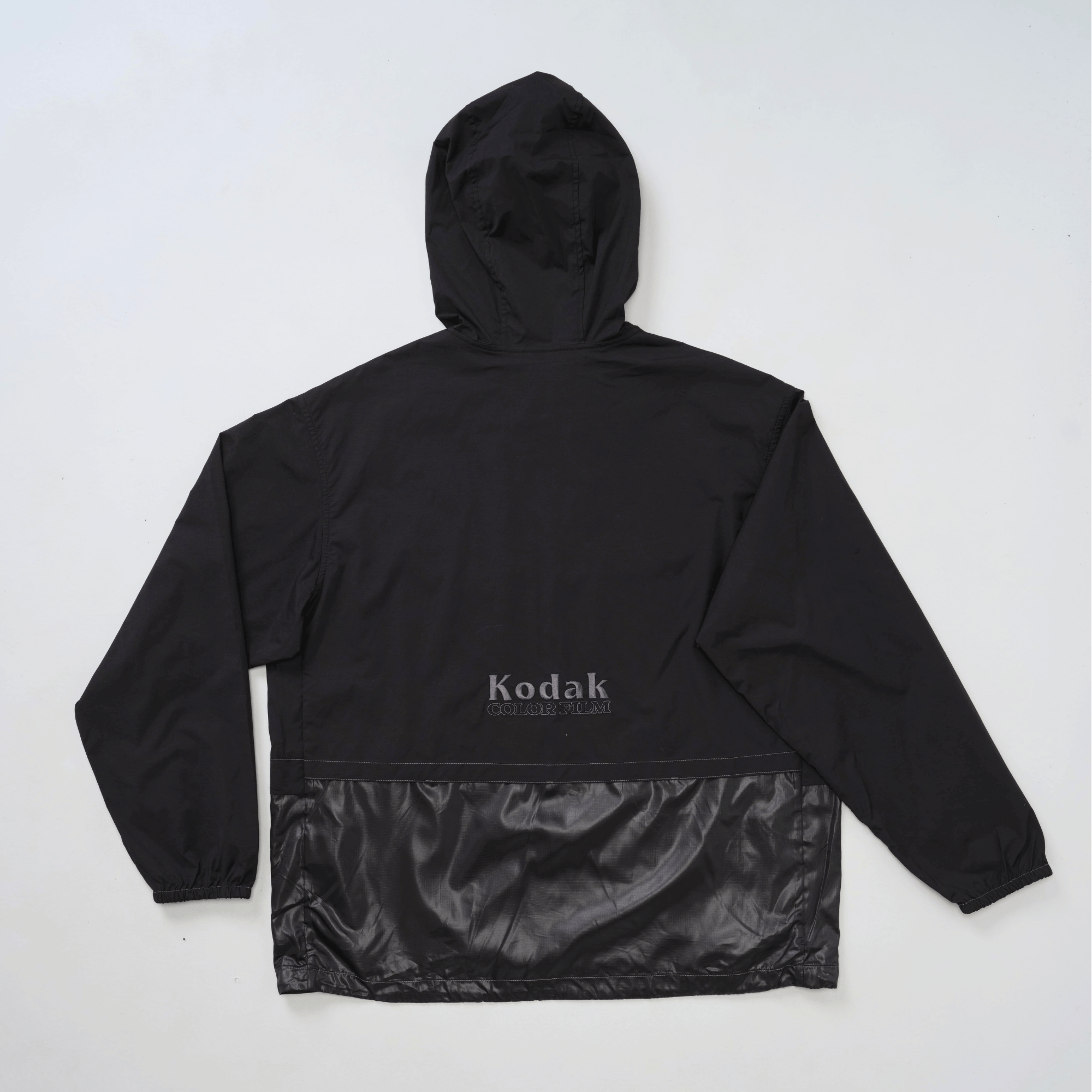 scenery color block jacket black back
